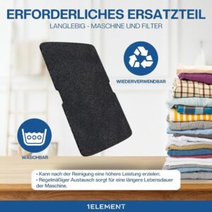 1ELEMENT 1 Filter für Beko Trockner 2964840100 - Hochwertiges Ersatzteil für Wäschetrockner