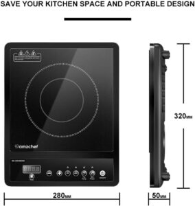 AMZCHEF Einzel-Induktionskochfeld – Leistungsstark, tragbar und einfach zu bedienen