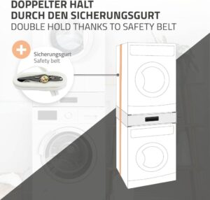 ML-Design Verbindungsrahmen für Waschmaschine und Trockner: Mehr Platz und Komfort in Ihrem Haushalt