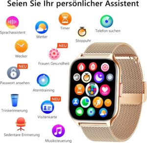 ZOSKVEE Smartwatch - Dein Alltagshelfer mit Stil