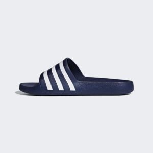 adidas Unisex Adilette Aqua Slides Schiebe-Sandalen in Dunkelblau - Leicht, Bequem und Schnell Trocknend