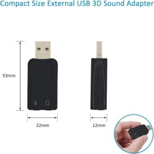 ADWITS Externer USB-3D-Stereo-Audio-Adapter: Unverzichtbar für erstklassigen Sound