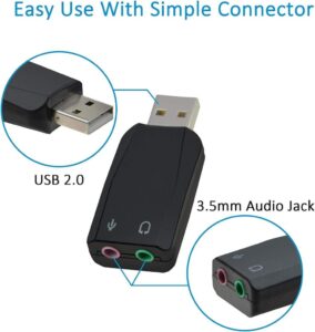 ADWITS Externer USB-3D-Stereo-Audio-Adapter: Unverzichtbar für erstklassigen Sound