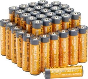 Amazon Basics Leistungsstarke AA-Alkalisch-Batterien mit 10 Jahren Haltbarkeitsdauer und 36er-Pack