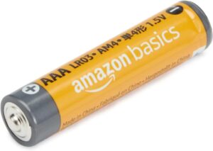 Amazon Basics AAA-Alkalisch-Batterien, leistungsstark, 1,5 V, 8er-Pack