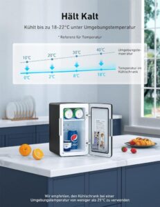 AstroAI 2 in 1 Mini Kühlschrank: Eine stilvolle und praktische Lösung für deine Kühl- und Heizbedürfnisse