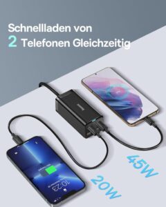 Baseus USB C Ladegerät 100W Charger - Leistungsstarkes, vielseitiges und schnelles Aufladen