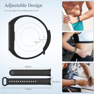 BDIG 3 Stück für Xiaomi Mi Band 8 Armband für Damen Herren, Silikon Uhrenarmbänder Sport Ersatzarmband