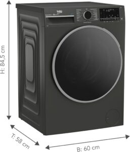 Beko B3WFT59415M Waschvollautomat mit SteamCure Dampffunktion und Ironfast-Technologie