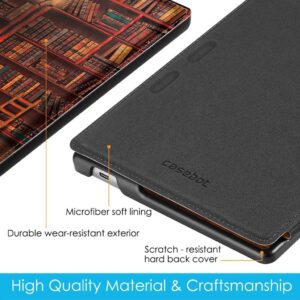 CASEBOT Hülle für Kindle Oasis 10. und 9. Generation - Slim Lightweight Schutzhülle mit Auto Sleep/Wake Funktion, die Bibliothek Z