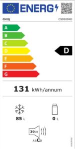 CHiQ Gefrierschrank CSD90D4D: Platzsparend und leistungsstark mit 12 Jahren Garantie