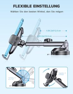 CIRYCASE Handyhalterung Auto mit Ultrastarker Saugkraft - Die perfekte Wahl für sicheres Fahren