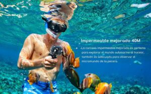 COOAU Action Cam 4K 20MP mit WiFi und externem Mikrofon - Dein Begleiter für atemberaubende Unterwasserabenteuer