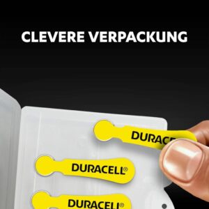 Duracell Hörgerätebatterien Größe 10, 60er Pack - Langlebige, quecksilberfreie Batterien