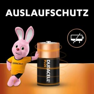 Duracell Plus C Batterien, LR14, 4 Stück - Die langlebige Energiequelle für deine Alltagsgeräte