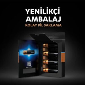 Duracell Optimum AA Alkaline-Batterie, 1.5V LR6 MN1500, 4er Pack - Deine zuverlässige Energiequelle