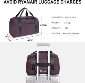 ECOHUB 20L Handgepäck Tasche - Perfekt für Ryanair und ideal für Kurzreisen