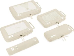 ECOHUB 5 Teilige Kompression Koffer Organizer Set - Dein perfekter Reisebegleiter