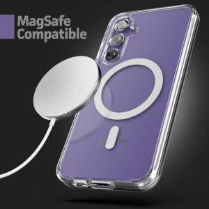 Ehr. Hülle für Samsung Galaxy S24 Plus - Transparentes Clear Case mit Magsafe und Wireless Charging Funktion