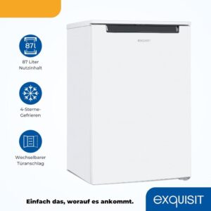 Exquisit Gefrierschrank GS581-040C weiss - kompakt, energieeffizient und flexibel