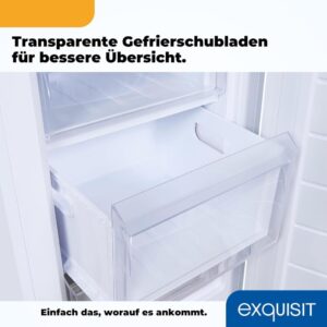 Exquisit Gefrierschrank GS581-040C weiss - kompakt, energieeffizient und flexibel