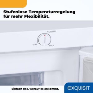 Exquisit Gefrierschrank GS581-H-010D weiss - kompaktes Design mit 85 Liter Nutzinhalt