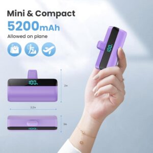 Feob Mini Power Bank 5200mAh - Der perfekte Reisebegleiter für dein iPhone 15 und USB C Android Telefone