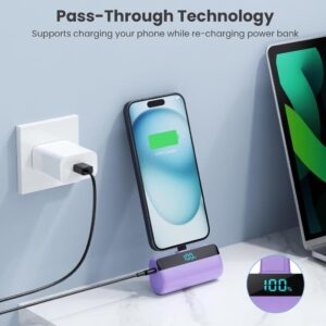 Feob Mini Power Bank 5200mAh - Der perfekte Reisebegleiter für dein iPhone 15 und USB C Android Telefone