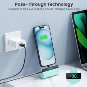 Feob Mini Power Bank 5200mAh - Der optimale Begleiter für dein iPhone 15 und andere USB C Geräte