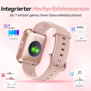 Fitpolo Smartwatch für Damen mit Telefonfunktion und Alexa