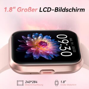 Fitpolo Smartwatch für Damen mit Telefonfunktion und Alexa