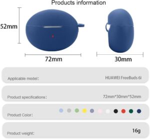 FTRONGRT Bluetooth-Kopfhörer Schutzhülle für Huawei FreeBuds 6i - Stoßfest und aus langlebigem Silikon