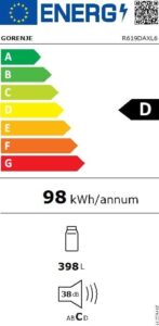Gorenje R 619 DAXL6 Kühlschrank - Edelstahl, 398 Liter, AdaptTech, FreshZone, SuperCool