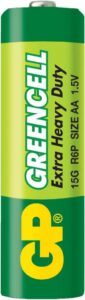 GP Batteries GP15G Greencell R6P/1215/AA, 1.5 Volt im 12er Pack - Wirtschaftlich und zuverlässig