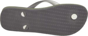 Havaianas Unisex Brasil Mix Zehentrenner in Steel Grey White White - 43/44 EU