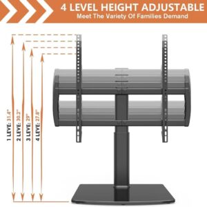 Hemudu Universal TV Standfuß Höhenverstellbar Ständer für 32-70 Zoll Fernseher - Schwarz