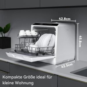 Hermitlux Tischgeschirrspüler: Kompakt, leistungsstark und ideal für kleine Räume