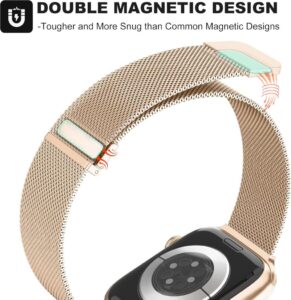 Higgs Metall Armband Kompatibel mit Apple Watch Ultra - Eleganz und Funktionalität in RoséGold