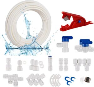 ilauke 15m Wasserzulaufleitung Universal Anschluss-Set: Komplettes Set für Wasserversorgung und -filterung