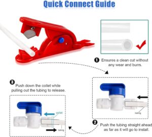ilauke 15m Wasserzulaufleitung Universal Anschluss-Set: Komplettes Set für Wasserversorgung und -filterung