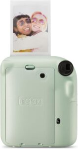 INSTAX Mini 12 Sofortbildkamera in Mint-Green - Perfekt für Selfies und Sofortbilder