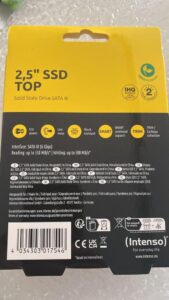 Intenso Interne M.2 SSD SATA III Top - 256GB, 550MB/Sekunde, Festkörper-Laufwerk