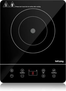 IsEasy Induktionskochfeld 1 Platte: Hochleistungsfähig, vielseitig und sicher