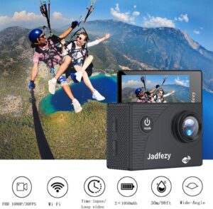 Jadfezy WiFi Action Cam HD 1080P - Dein perfekter Begleiter für jedes Abenteuer