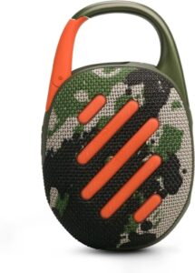 JBL Clip 5 in Camouflage – Tragbare Bluetooth-Lautsprecher-Box mit Pro Sound und tiefem Bass