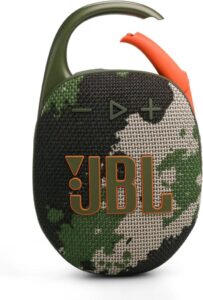 JBL Clip 5 in Camouflage – Tragbare Bluetooth-Lautsprecher-Box mit Pro Sound und tiefem Bass