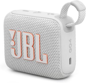 JBL Go 4 Tragbare Bluetooth-Lautsprecher-Box in Grau - Ein Sounderlebnis mit tiefem Bass und langer Laufzeit