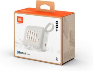 JBL Go 4 Tragbare Bluetooth-Lautsprecher-Box in Grau - Ein Sounderlebnis mit tiefem Bass und langer Laufzeit