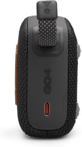 JBL Go 4 Tragbarer Bluetooth-Lautsprecher in Schwarz – Mit tiefem Bass und Playtime-Boost-Funktion – Wasser- und staubfest