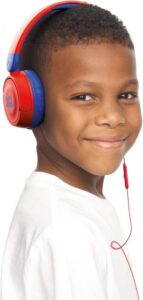 JBL Jr310 On-Ear Kinder-Kopfhörer in Rot-Blau – Ideal für Schule und Freizeit